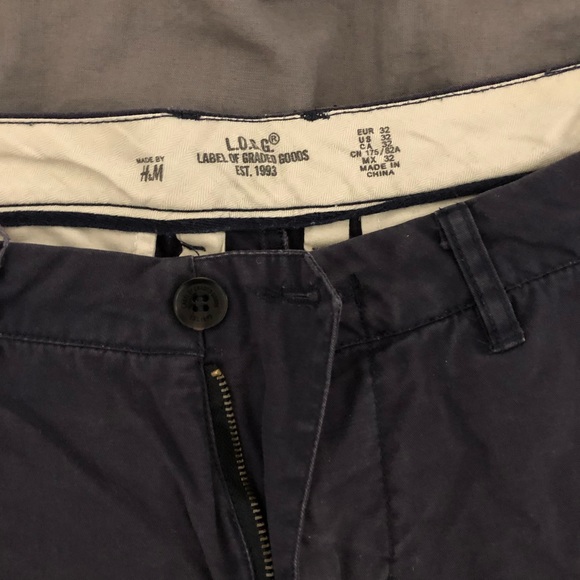 H&M Shorts Navy Blue Size 32 - Picture 2 of 4